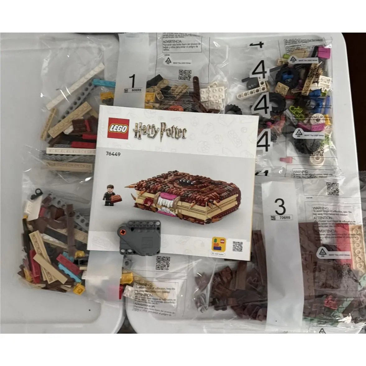 Lego 76449 Harry Potter Chomping Monster Book Of Monsters 518 Pcs No Box Bag