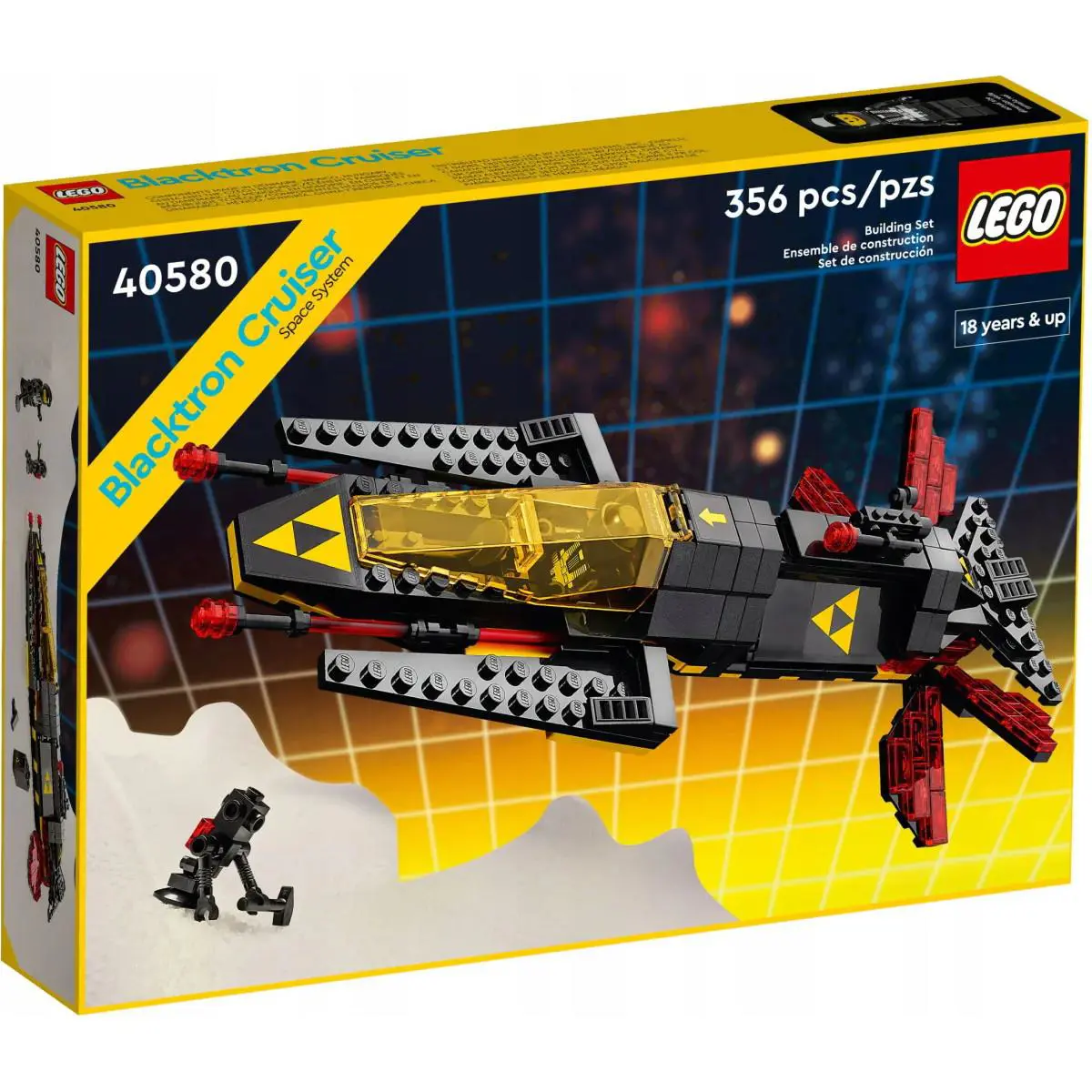 Lego Blacktron Cruiser - 356 Piece Building Kit Lego 40580