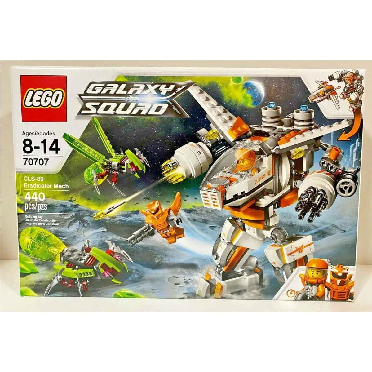 Lego Galaxy Squad CLS-89 Eradicator Mech 70707 Retired Space Set Alien