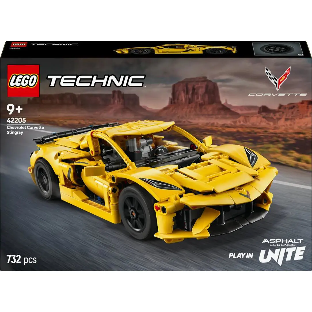 Lego Technic Chevrolet Corvette Stingray 42205 Building Toy Set Model Car Kit