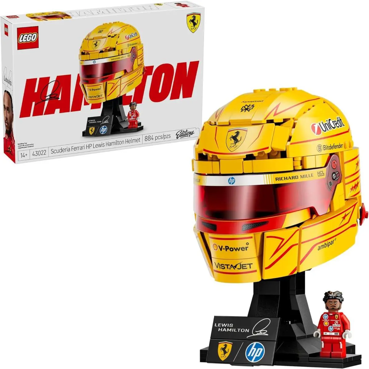Lego Editions Scuderia Ferrari HP Lewis Hamilton Helmet