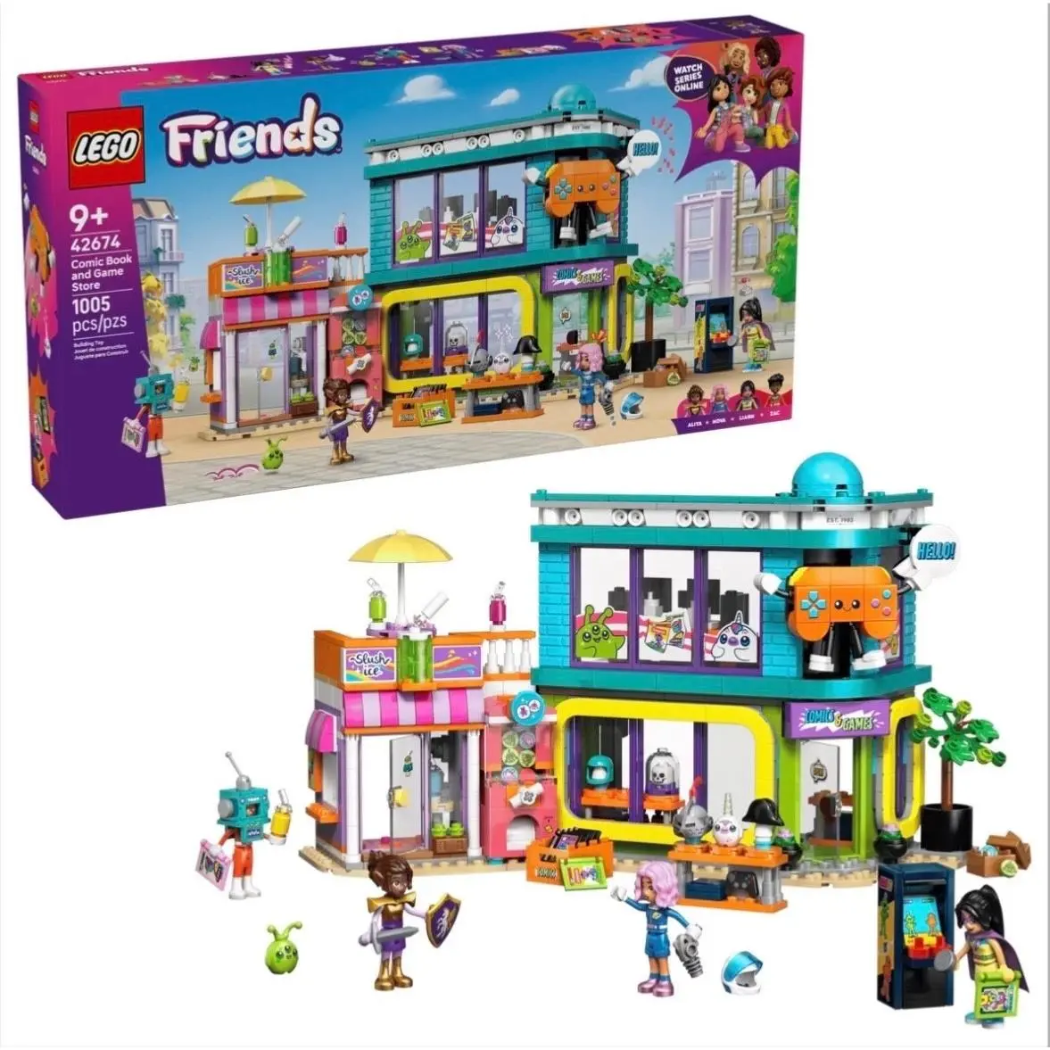 Lego 42674 Comic Book and Game Store - /