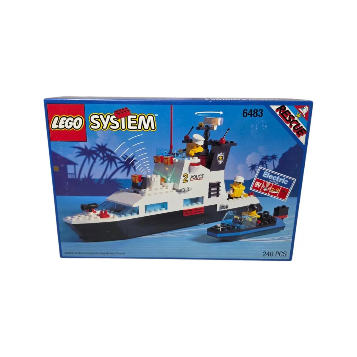 Lego System Coastal Patrol 9V 6483 Police Rescue 1994 Vintage
