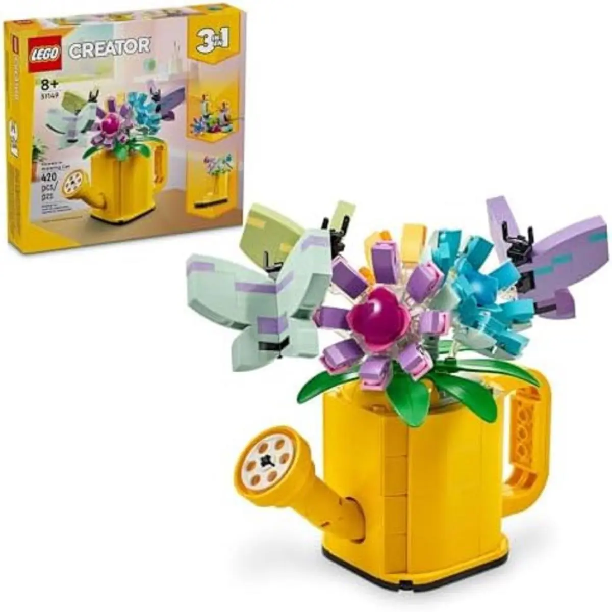 Lego Icons Orchid Artificial Plant Building Set with Flowers Home Décor Gift f