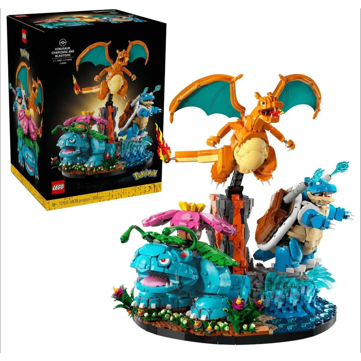 Lego Pokemon 30th Anniversary Charizard Blastoise Venusaur Set 72153 IN Stock