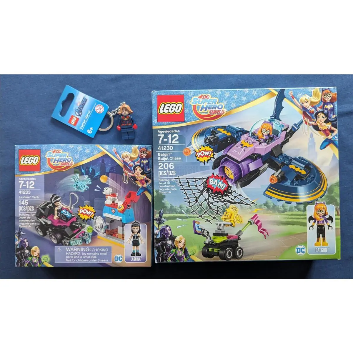 Lego DC Super Hero Girls: 41230 Batgirl Chase 41233 Lashina Tank Capt. Marvel