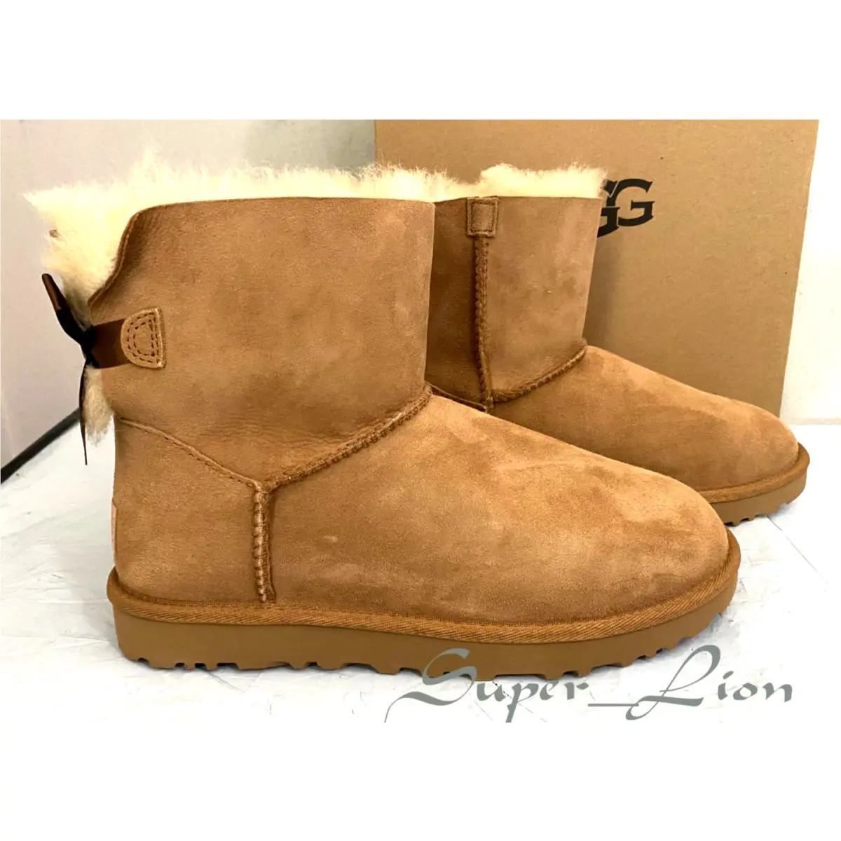 UGG shoes - UGG Australia Mini Bailey Bow - Chestnut 3
