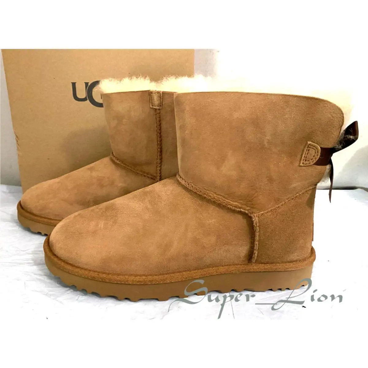 UGG shoes - UGG Australia Mini Bailey Bow - Chestnut 4