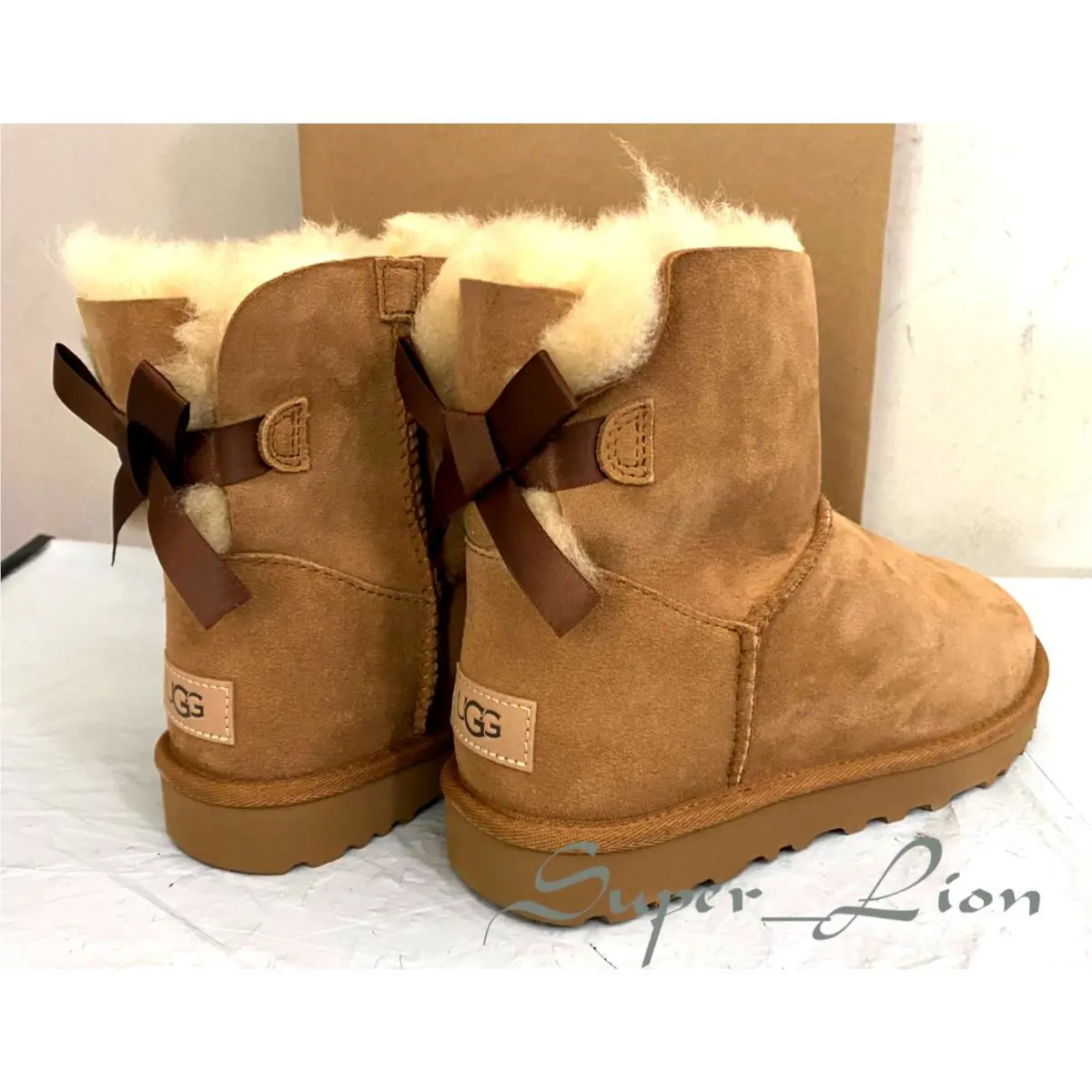 UGG shoes - UGG Australia Mini Bailey Bow - Chestnut 9