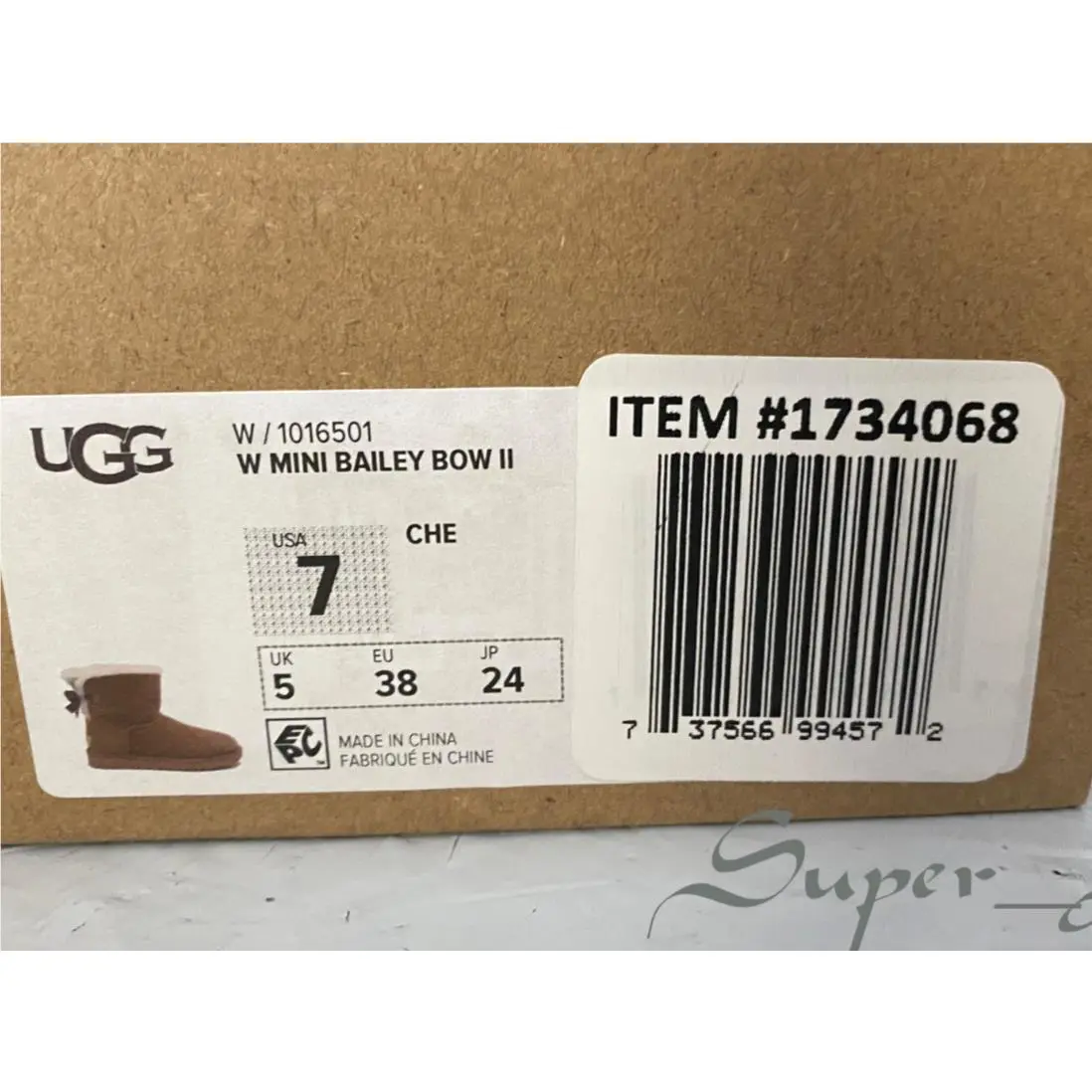UGG shoes - UGG Australia Mini Bailey Bow - Chestnut 7