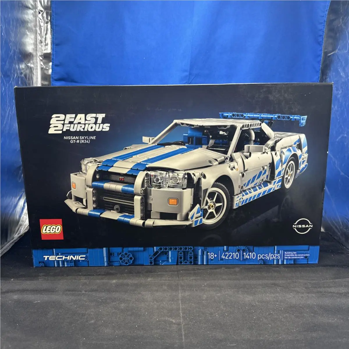 Lego Technic 2 Fast 2 Furious Nissan Skyline Gt-r R34 1410 Pieces -42210