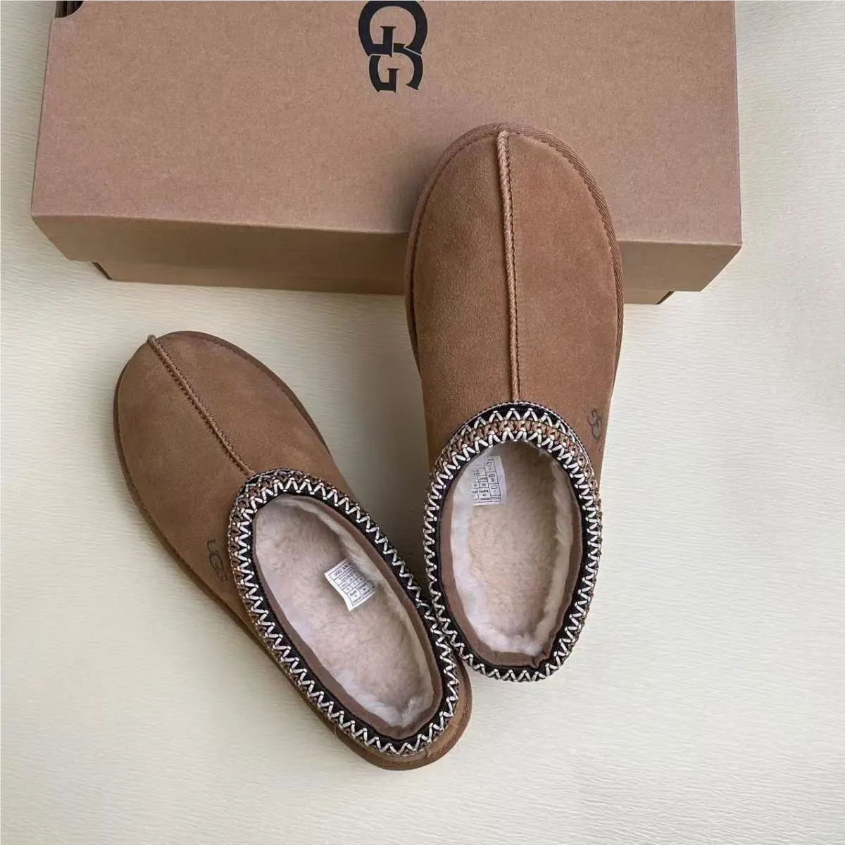 Ugg Women`s Tasman Chestnut Suede Upper Slipper Women`s Shoes Size US 6-11