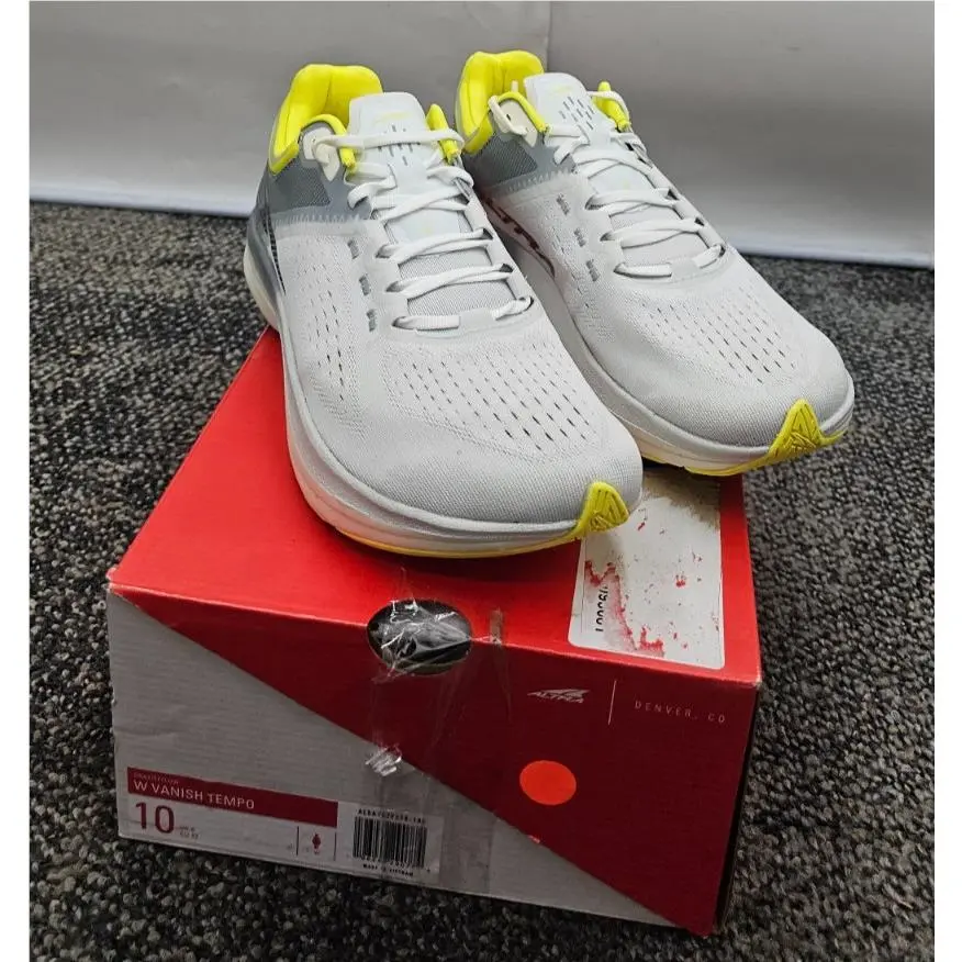 Altra Vanish Tempo Women`s Running Shoes Gray/yellow Size 10 US AL0A7R7F270-100