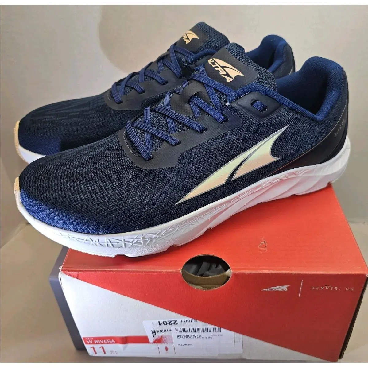 Altra shoes - Altra Rivera - Rivera - AL0A4VQV445 - Navy/White 0