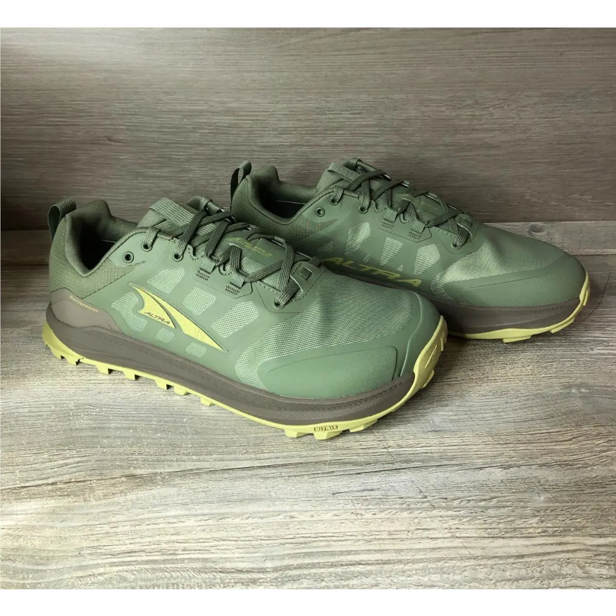 Altra Lone Peak 9 Low Top Green Shoes Men`s Size 11 ALOA85PM330