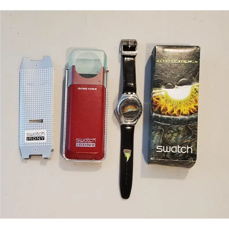 Swatch Irony Godzilla Movie Special- Roasted Chestnut YGS705 1998
