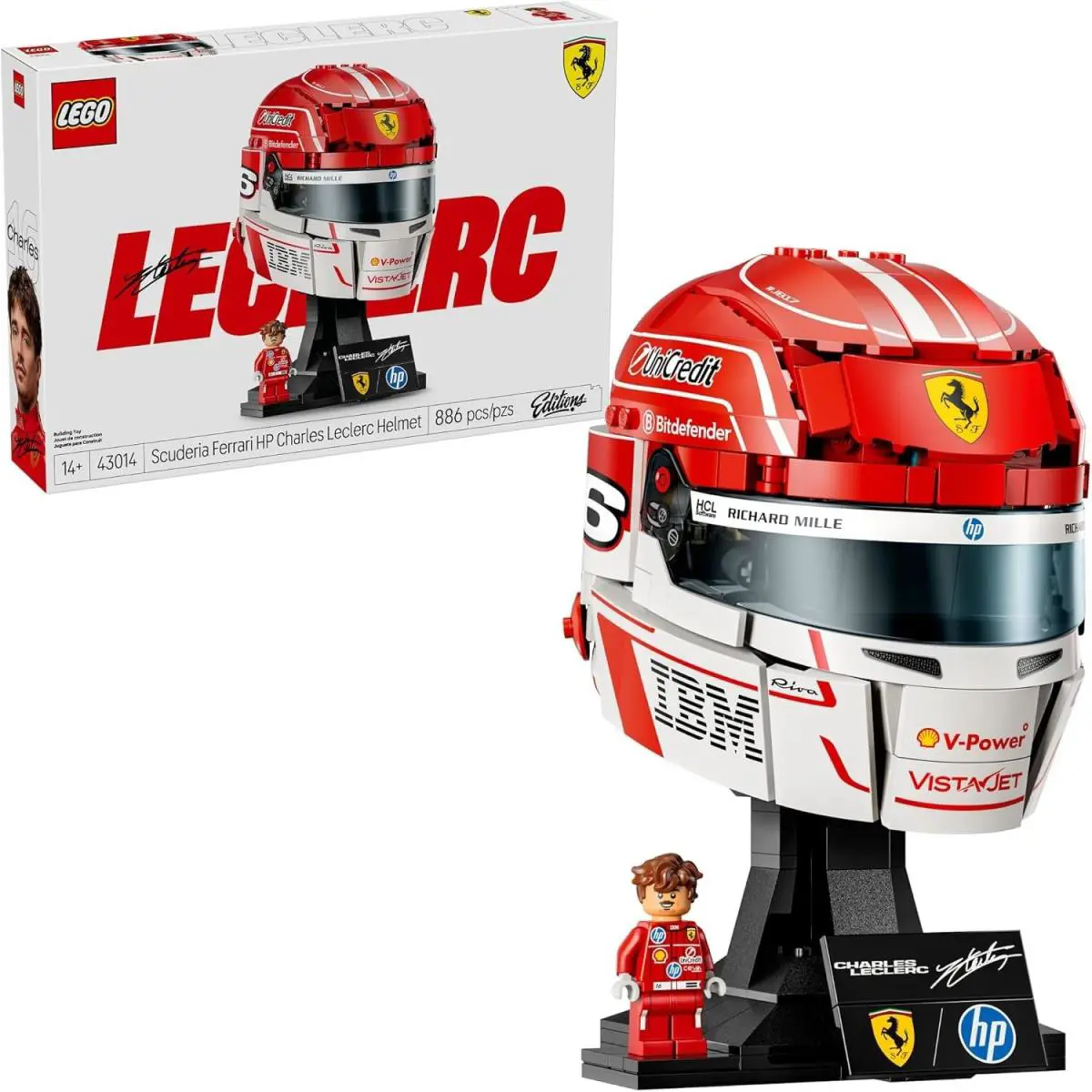 Lego Editions Scuderia Ferrari HP Charles Leclerc Helmet
