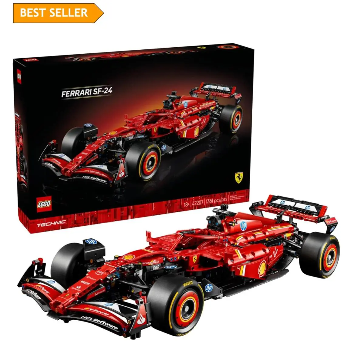 Realistic Ferrari SF-24 F1 Building Set - Detailed Diy Model Kit For Collectors