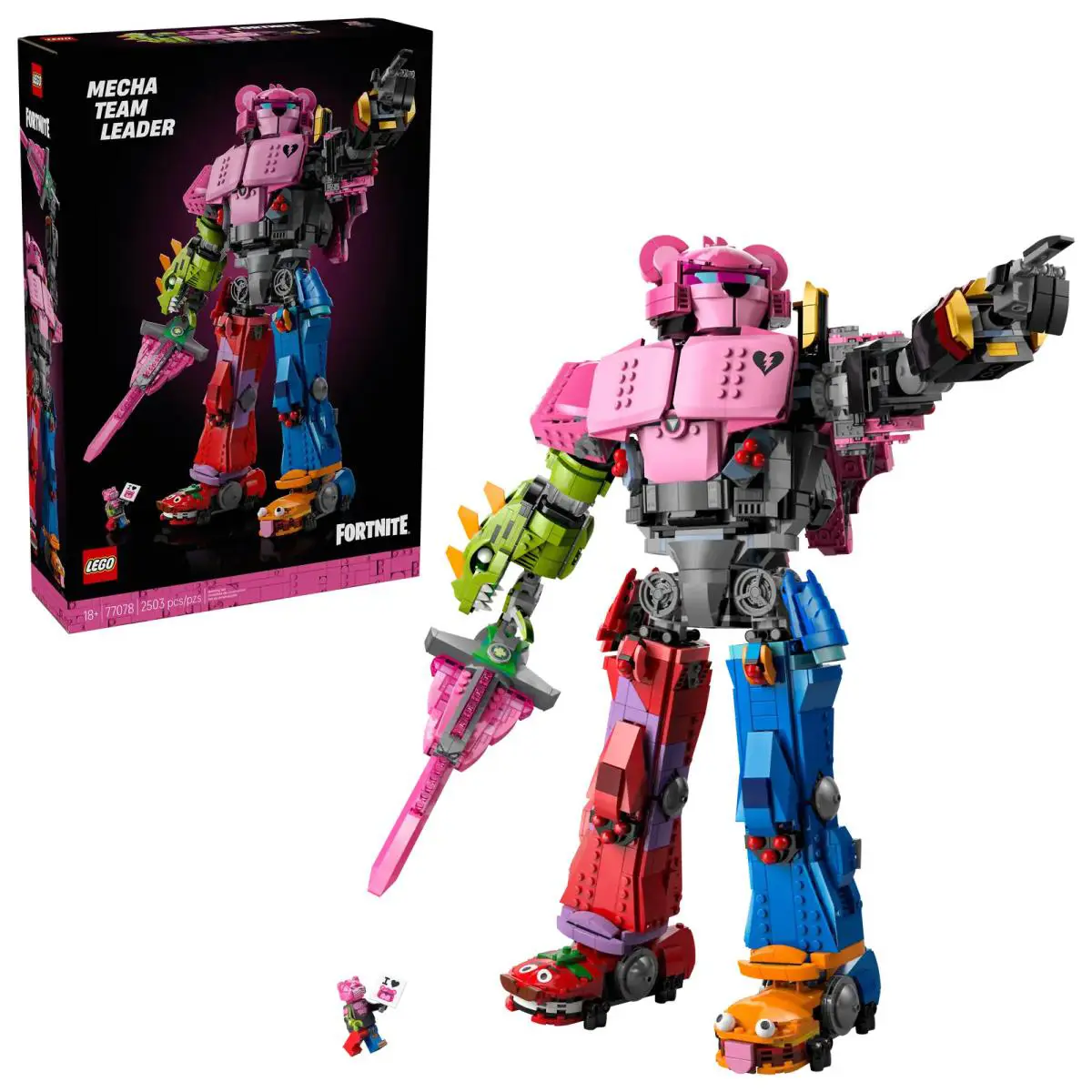 Lego Fortnite Mecha Team Leader 77078 Box 1802 Pcs