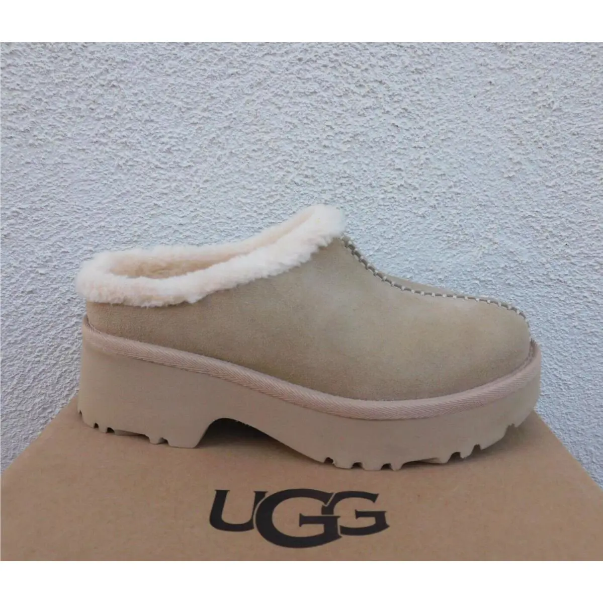 UGG shoes - UGG New Heights Cozy Clog - Driftwood (UPC: 197634839134) 2