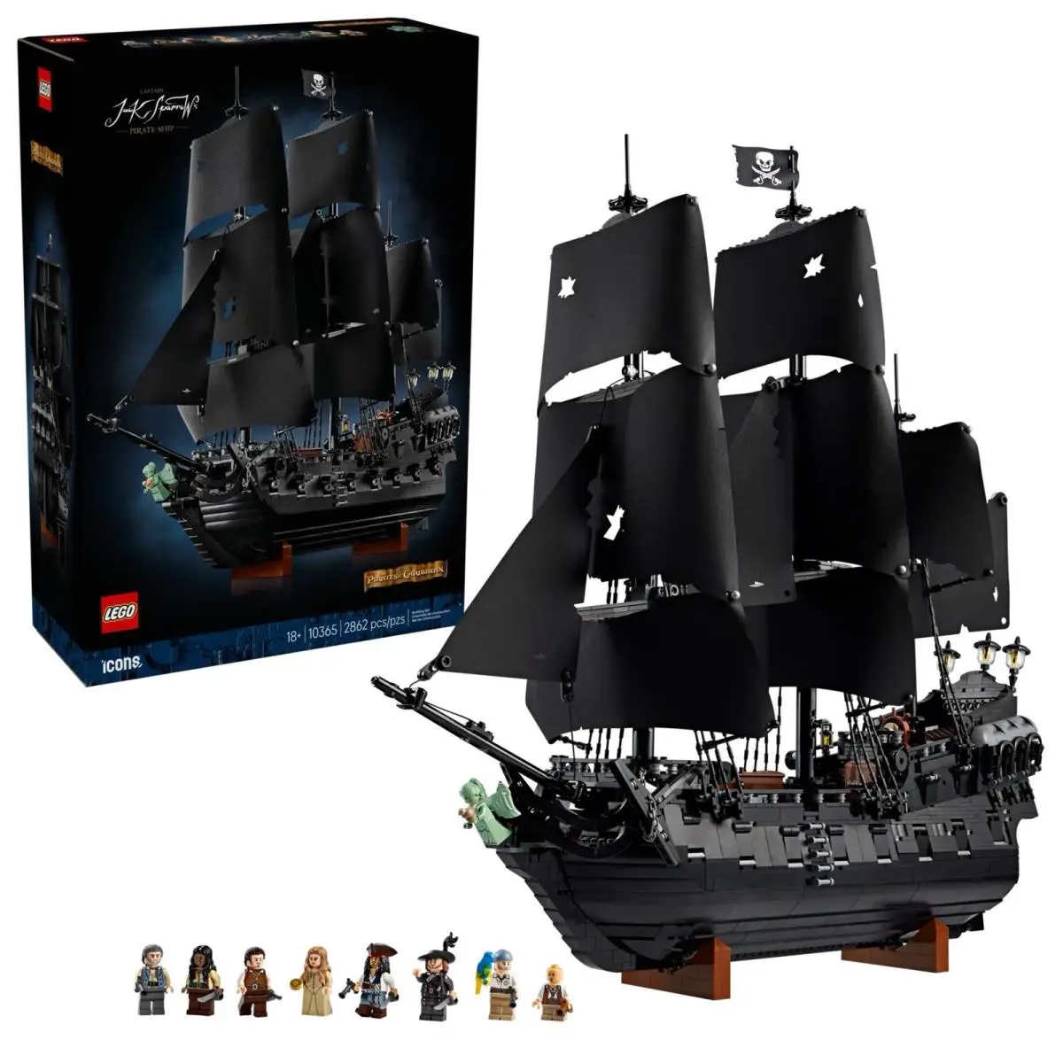 Lego 10365 Potc All Black Pearl Jack Sparrow`s Pirate Ship