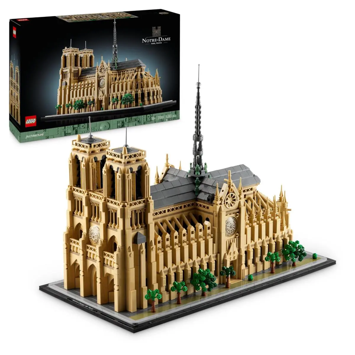 Lego Architecture Notre-dame de Paris Set Model Kit For Adults to Build Home o