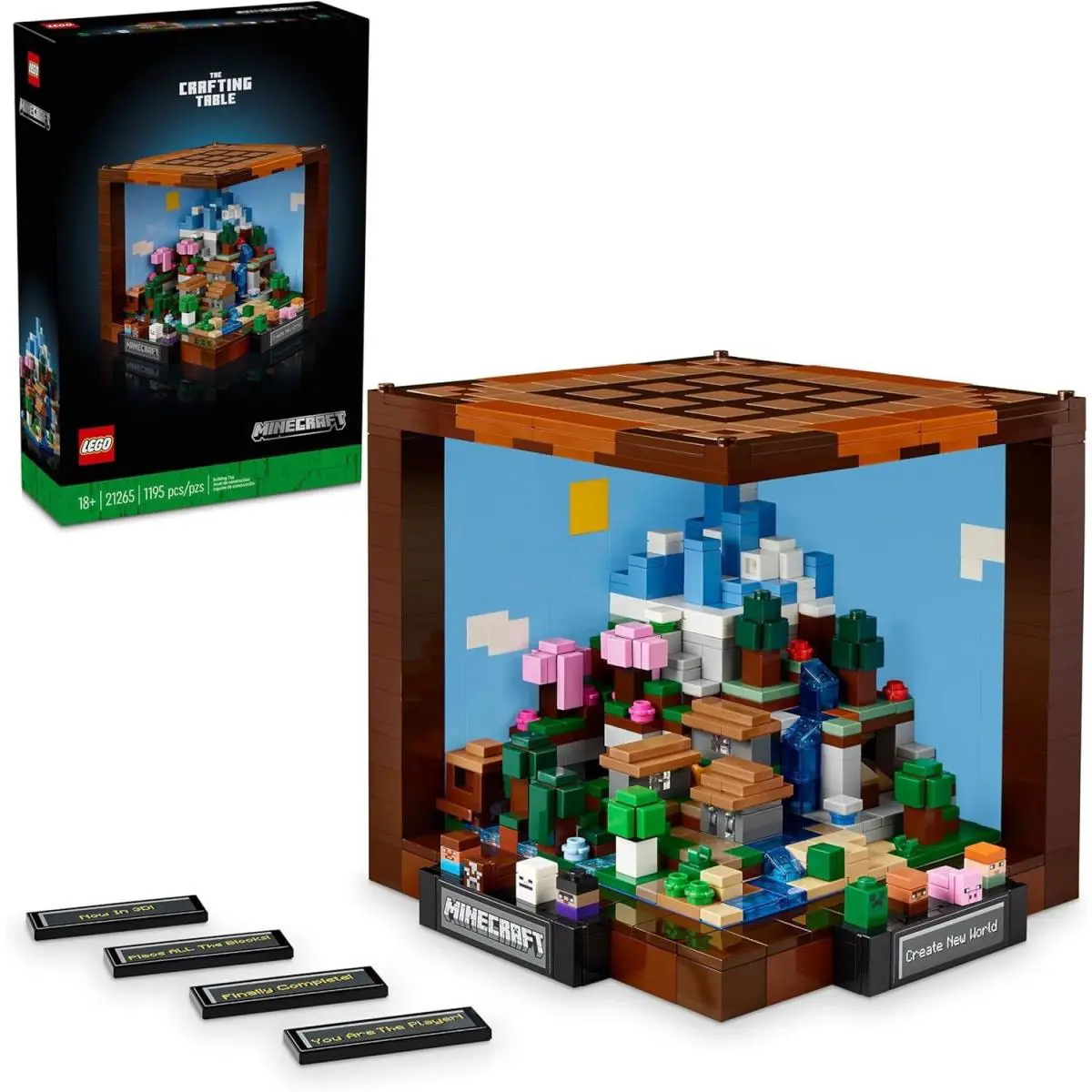 Lego Minecraft The Crafting Table Collectible Video Game Building Set 21265