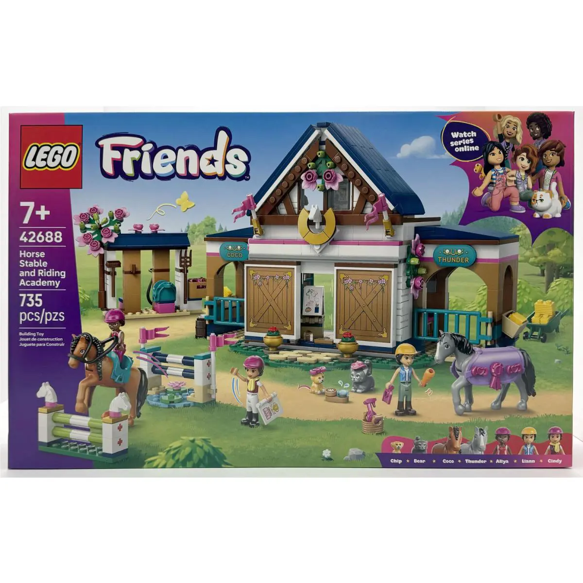 Lego Friends Horse Stable and Riding Academy Building Toy 735 Pcs For Ages 7+