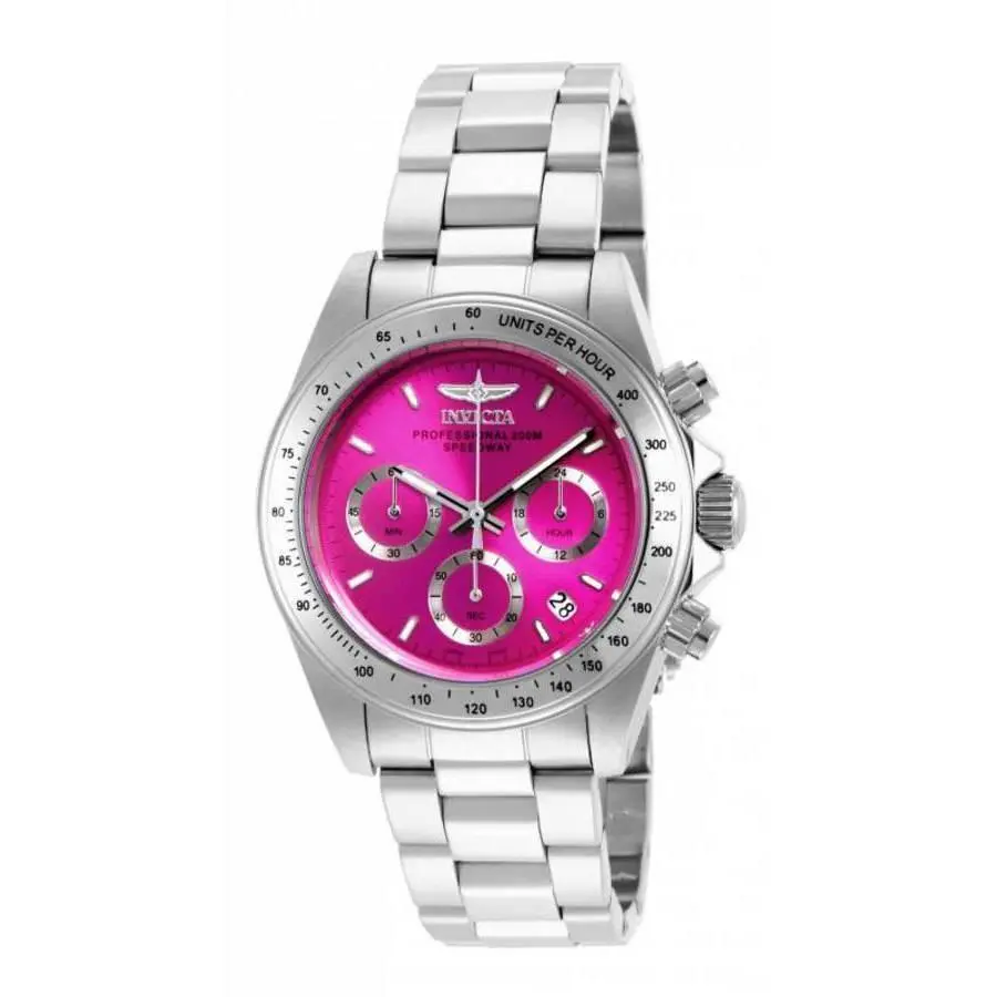 Speedway Chronograph Quartz Pink Dial Watch 16654 by Invicta