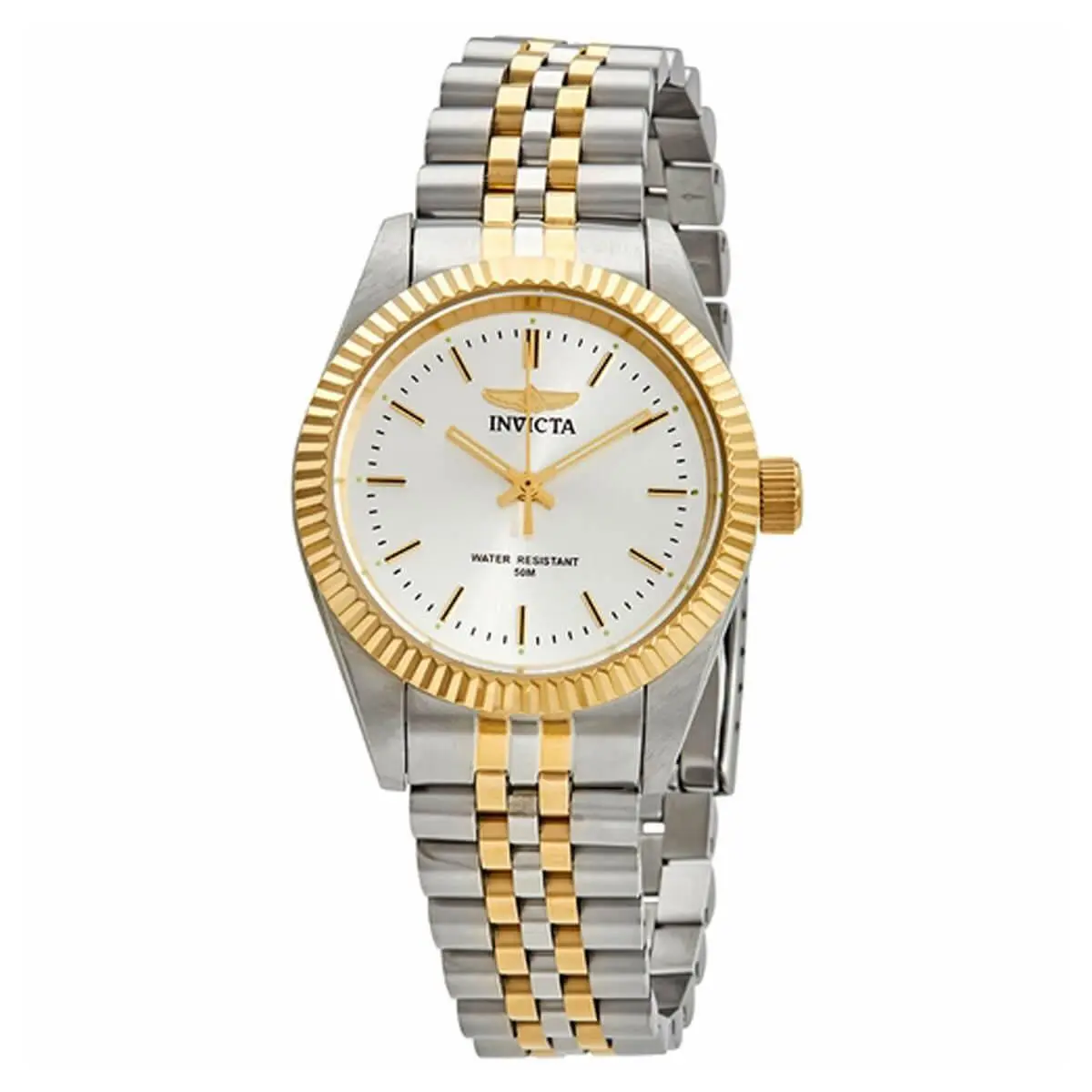 Women`s Watch Specialty Silver Dial Two Tone Bracelet Quartz 29401 by Invicta