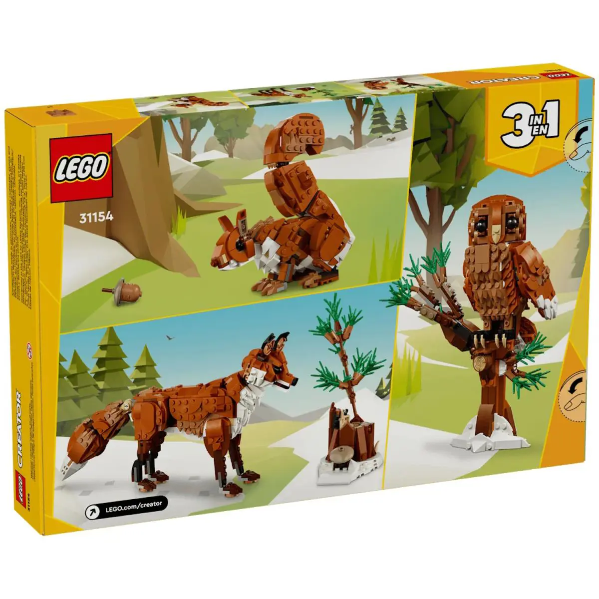 Creator 3 in 1 Forest Animals Lego 31154