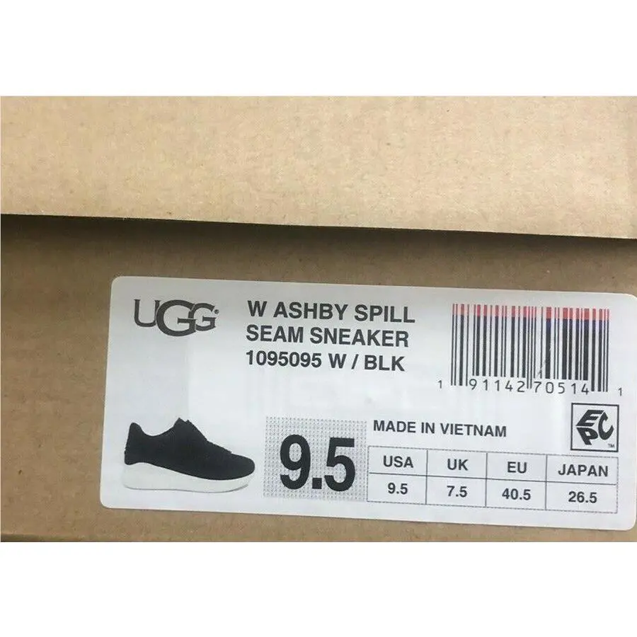 UGG shoes - UGG Ashby Spill Seam Sneaker - Black (UPC: 191142705141) 5