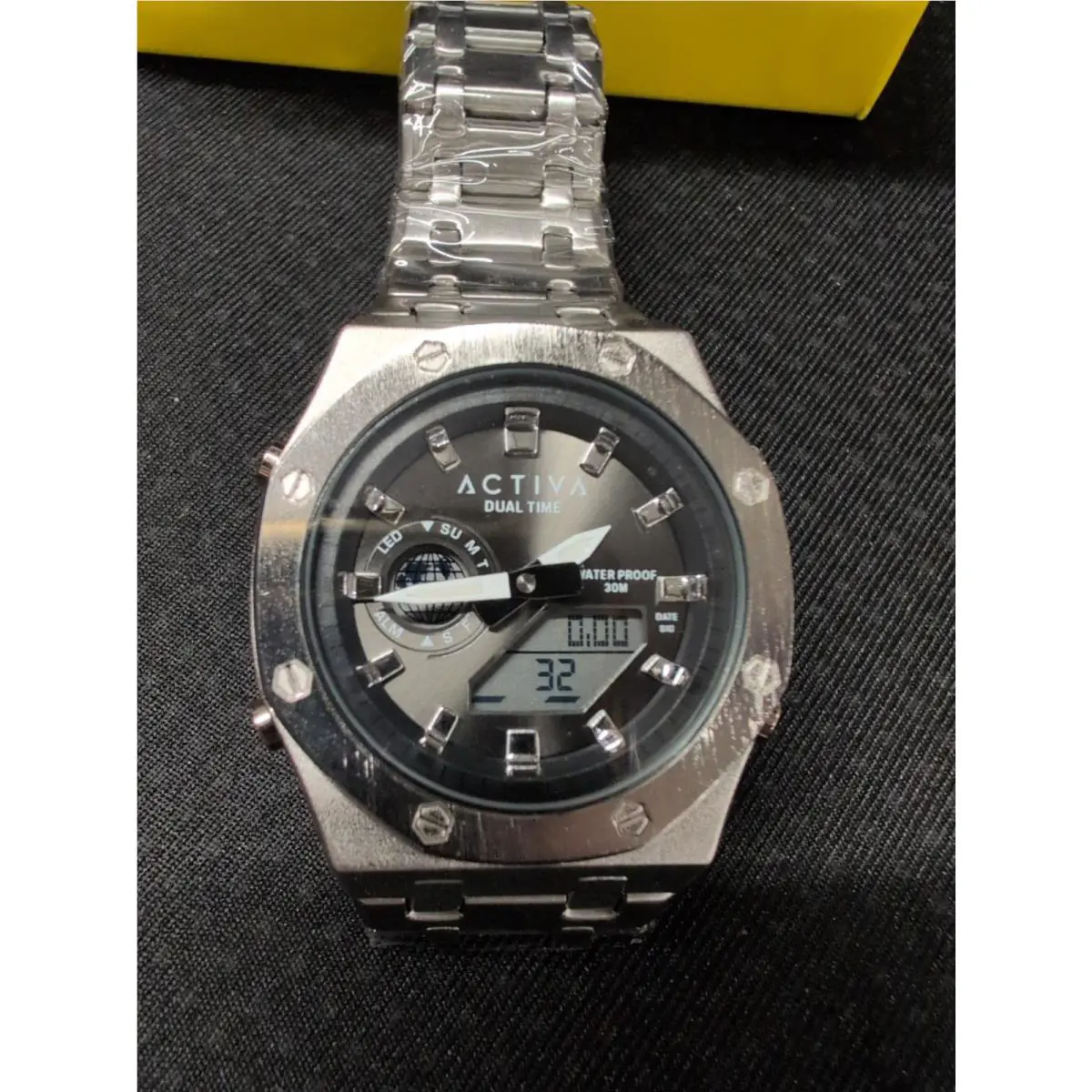 Invicta x Activa Swiss Trademark Dual Time All Steel