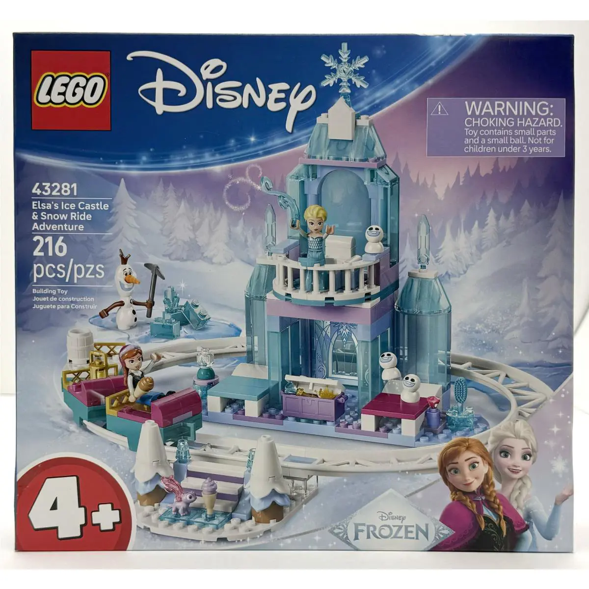 Lego Disney Elsa`s Ice Castle Snow Ride Adventure Building Toy For Ages 4+