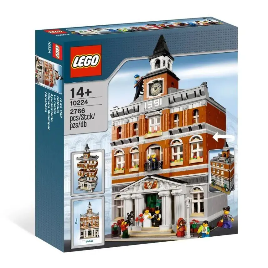 Lego 10224 Creator Expert: Town Hall Retired Hard to Find Architecture Set