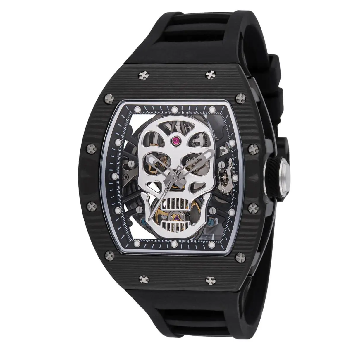 Invicta S1 Rally Automatic Men`s Watch w/ Skeleton Dial - 41mm Black 49025