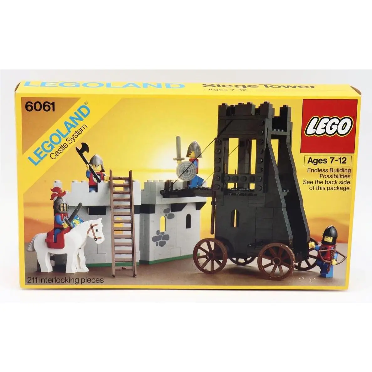 Vintage Lego 6061 Legoland Castle System Siege Tower 6061
