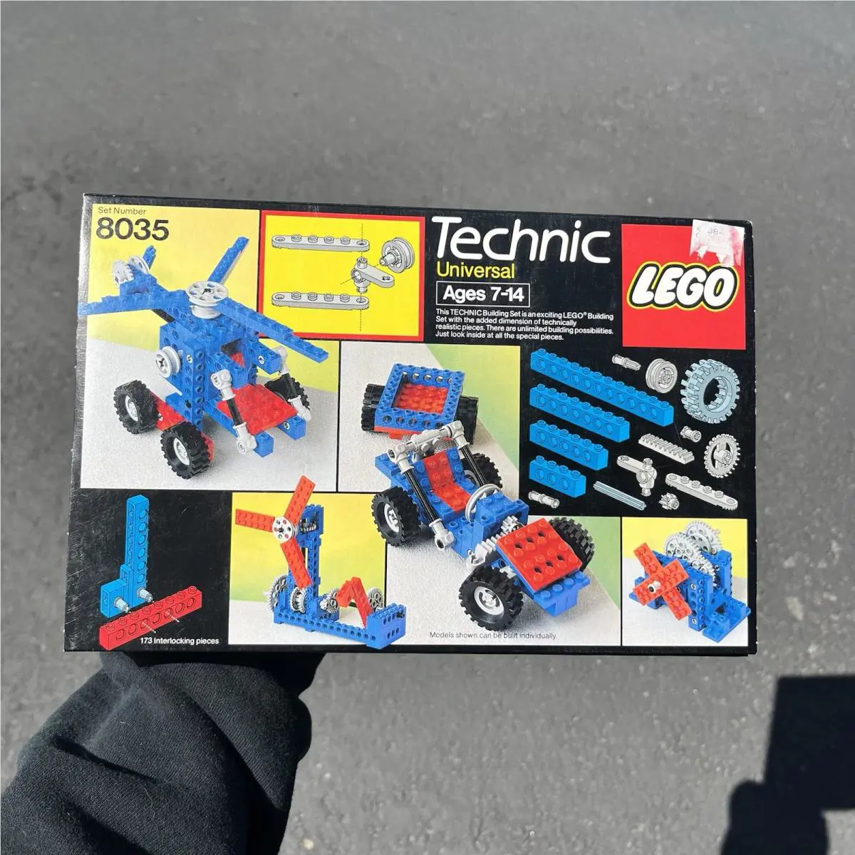 Vintage 1986 Lego Technic Universal Set 8035 172 Pieces