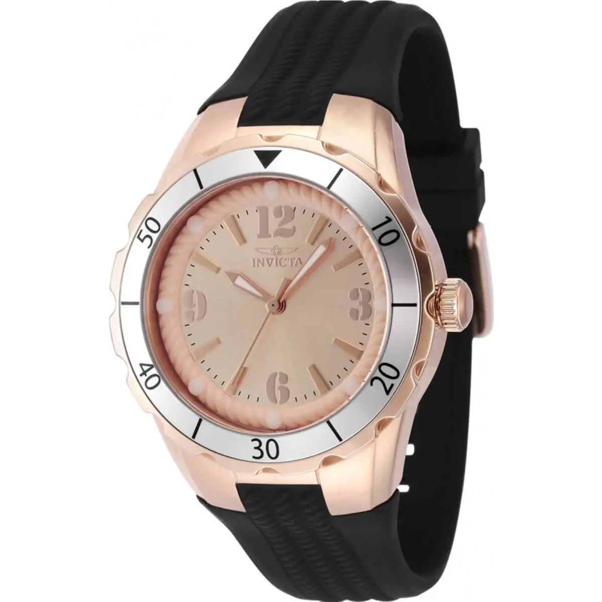 Invicta Women`s 48854 Angel Quartz PC21 Rose Gold Dial Watch