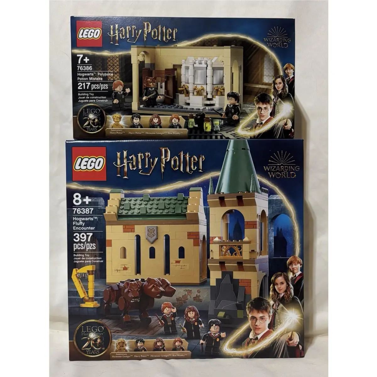 Lego 76387 Hogwarts Fluffy Encounter Lego 76386 Polyjuice Potion Mistake -new