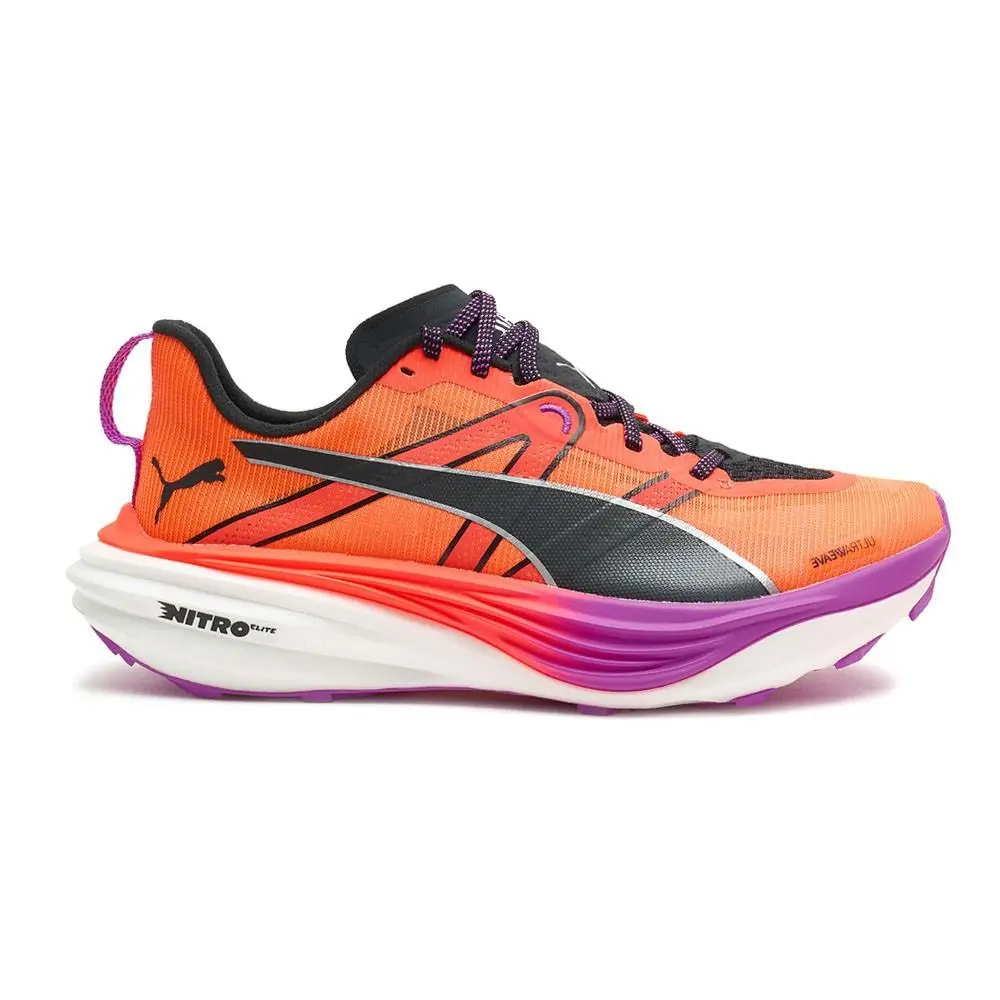 Puma Deviate Nitro Elite Trail Running Womens Orange Sneakers Athletic Shoes 31