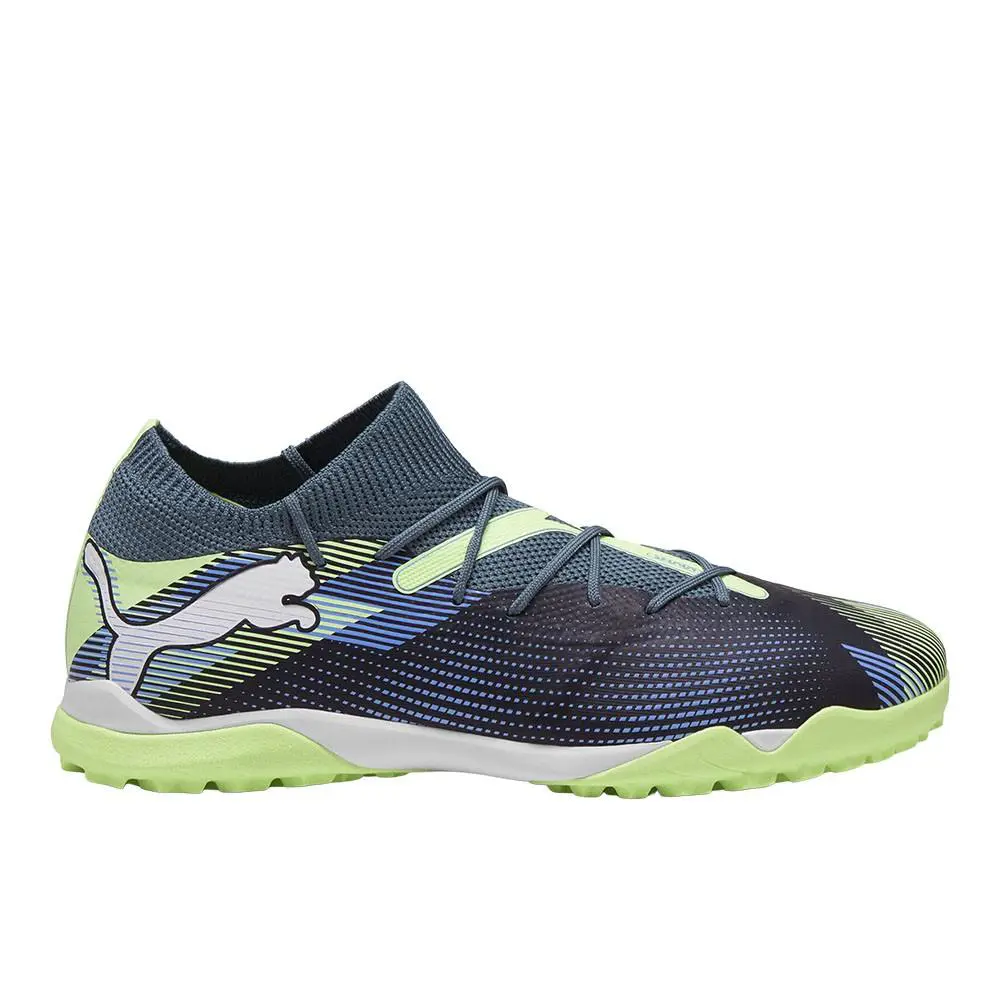 Puma Future 7 Match Turf Soccer Mens Blue Green Sneakers Athletic Shoes 1079370