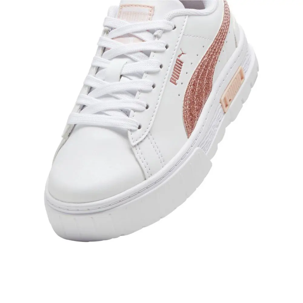 Puma shoes - PUMA Mayze Glitter Lace Up  Toddler - 39970102 - White 4
