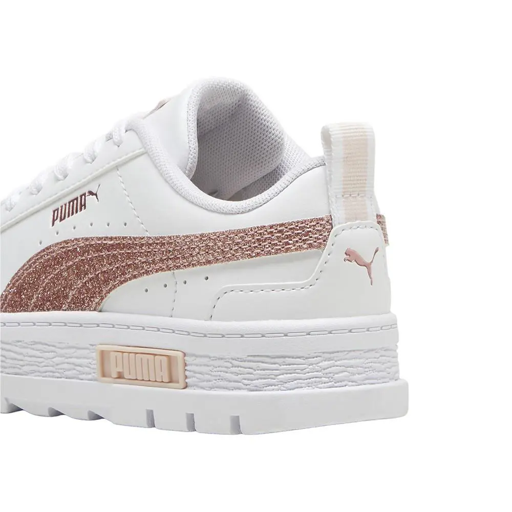 Puma shoes - PUMA Mayze Glitter Lace Up  Toddler - 39970102 - White 5