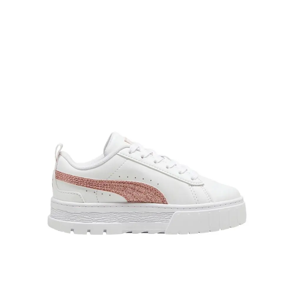 Puma shoes - PUMA Mayze Glitter Lace Up  Toddler - 39970102 - White 9