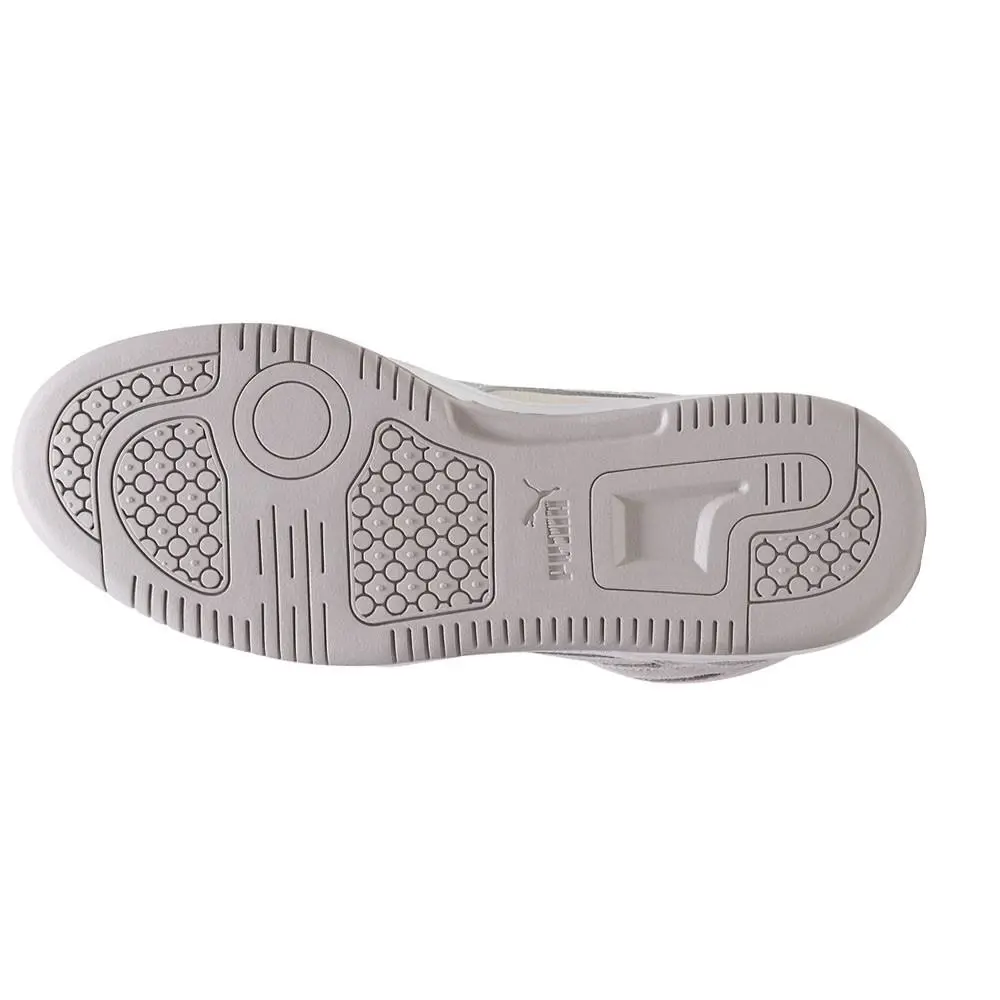 Puma shoes - PUMA Rebound Layup Stone Perforated High Top - 40187401 - Grey, Off White 3