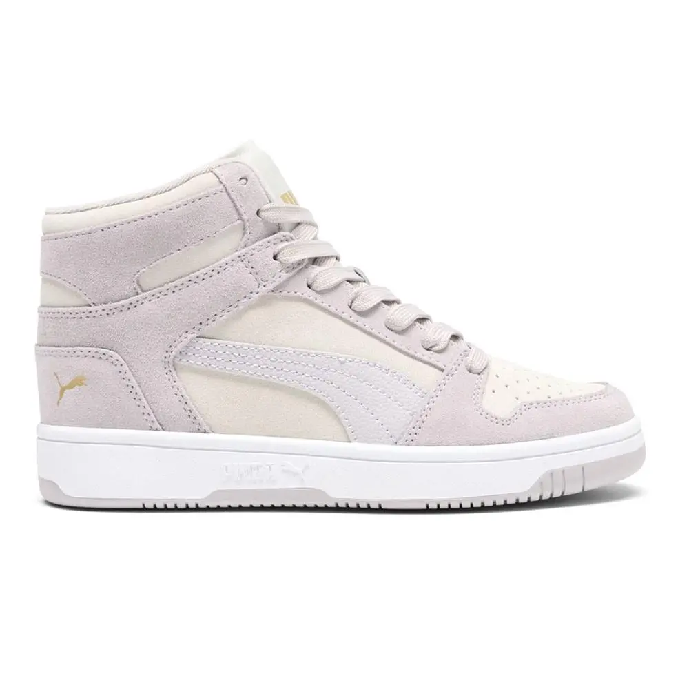 Puma shoes - PUMA Rebound Layup Stone Perforated High Top - 40187401 - Beige, Pink 5
