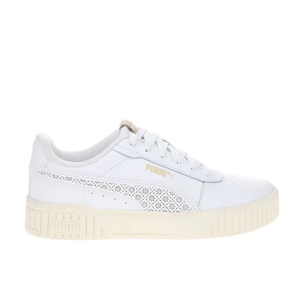 Puma Carina 2.0 Coast Lace Up Womens White Sneakers Casual Shoes 39951201 - White