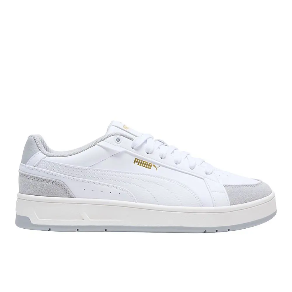 Puma Court Classico Sport Lace Up Mens White Sneakers Casual Shoes 40073102
