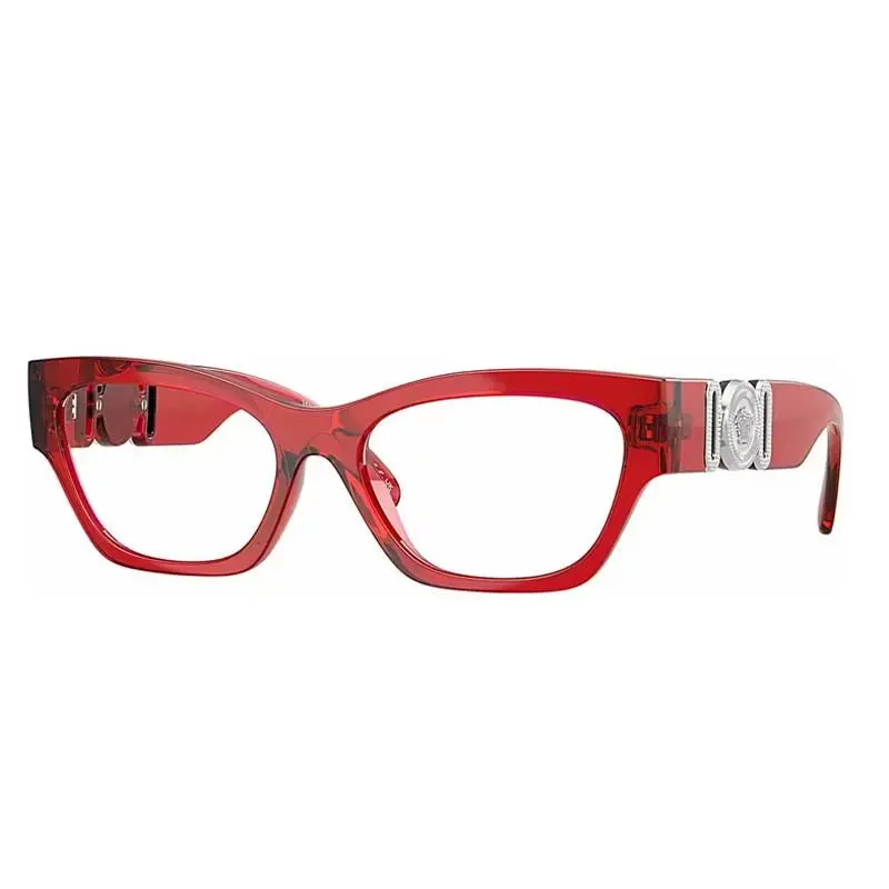 Versace VE3367U 5495 Red Transparent 54mm Eyeglasses